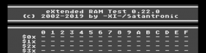 XRAM 0.22.0 - eXtended RAm Test for Atari 8bit